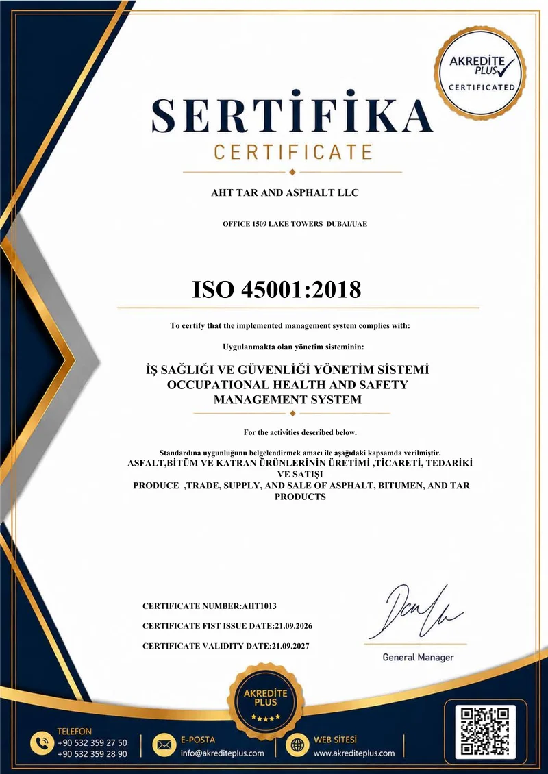 ISO 45001:2018 Occupational Health & Safety